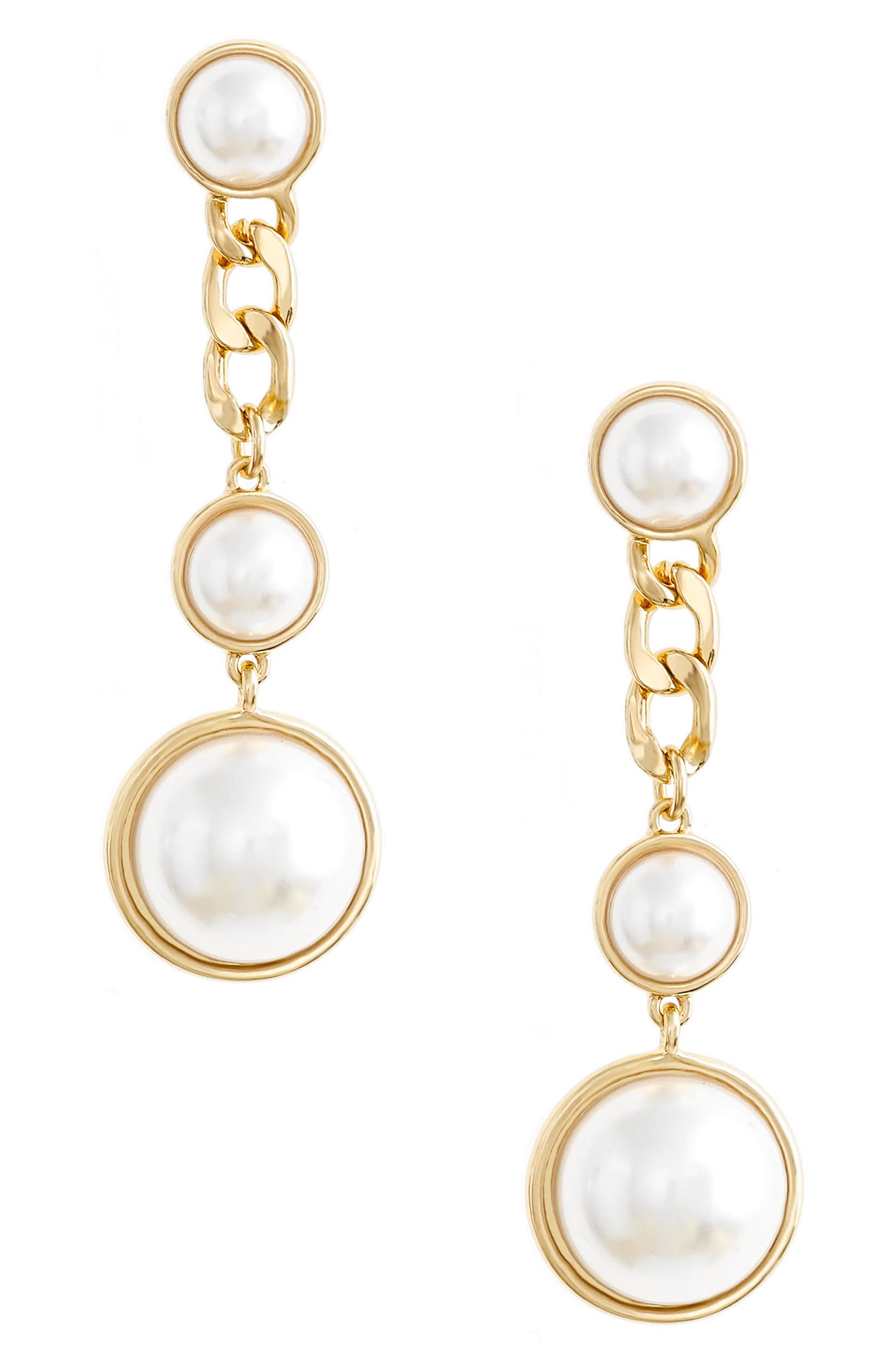 Ettika Imitation Pearl Drop Earrings Nordstrom