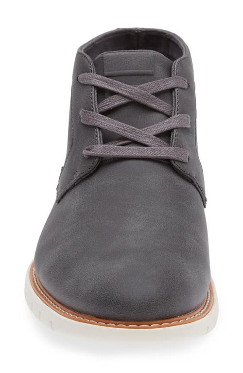 Ben Sherman Whitby Chukka Boot In Dark Charcoal/whisper White