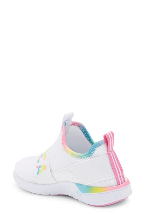 Shop Nautica Kids' Sloats Slip-on Sneaker In White/bright Gradient