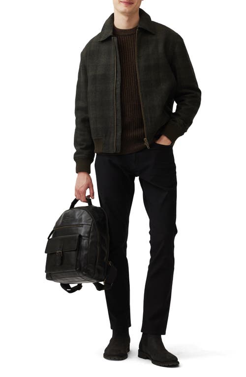 Shop Rodd & Gunn Mackinder Lambswool & Merino Wool Blend Sweater In Black Sand