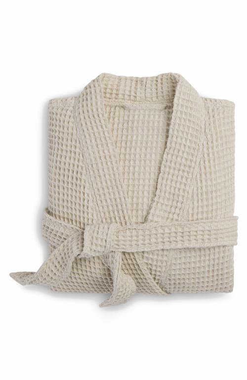 Parachute Gender Inclusive Waffle Knit Cotton Robe In Tan