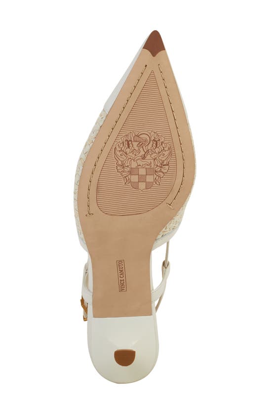 Shop Vince Camuto Renira Slingback Pump In Creamy White/ Cream