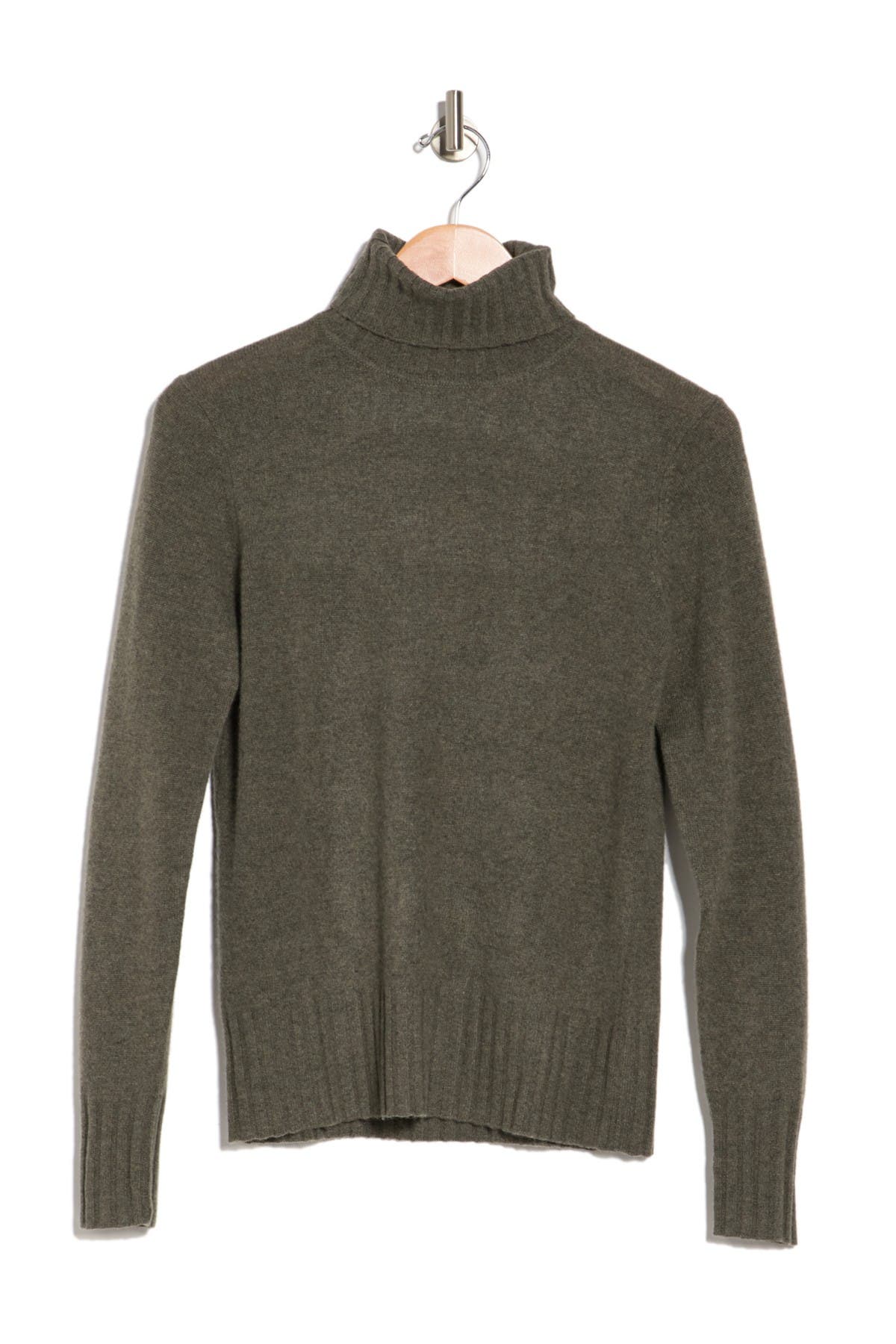 Quinn Turtleneck Cashmere Sweater In Olive