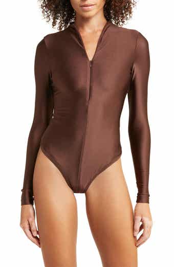 outlet wholesale online sale Skims Ribbed Stretch Cotton Bodysuit in  Pacific 2X