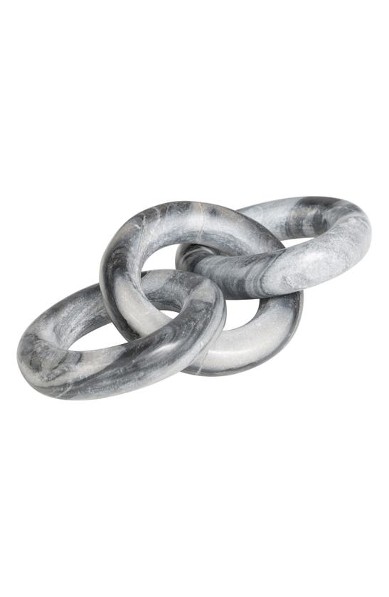 Shop Vivian Lune Home Marble Chain Sculpture In Black