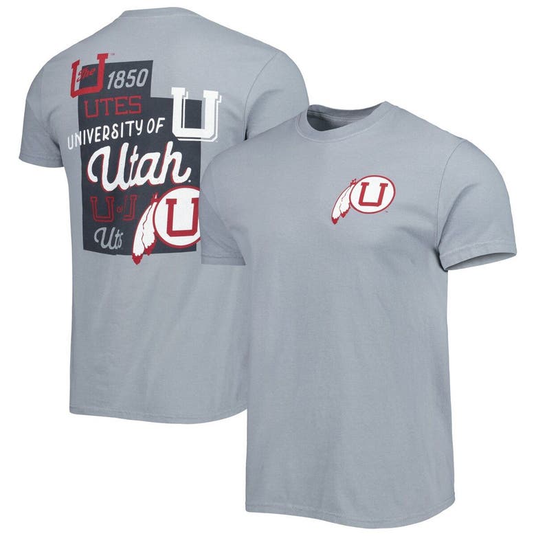 Image One Silver Utah Utes Vault State Comfort T-shirt