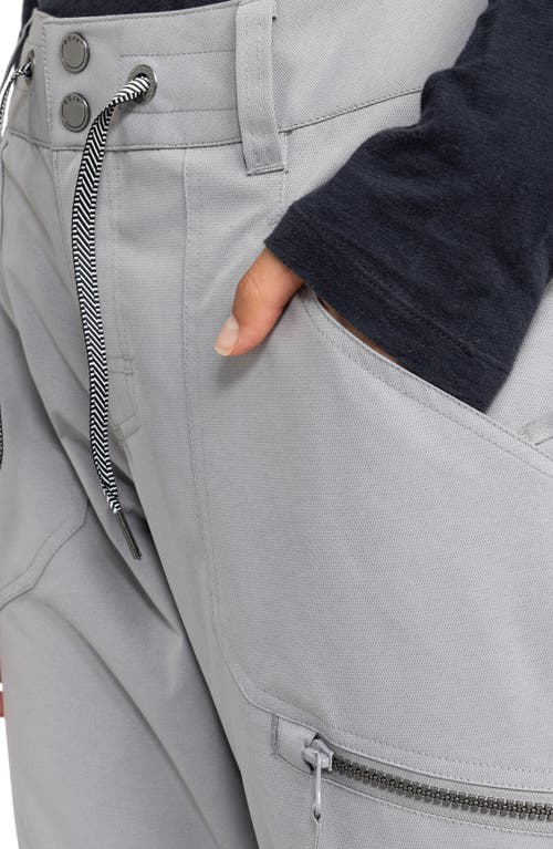 Roxy Nadia Insulated Waterproof Snow Pants In Heather Grey
