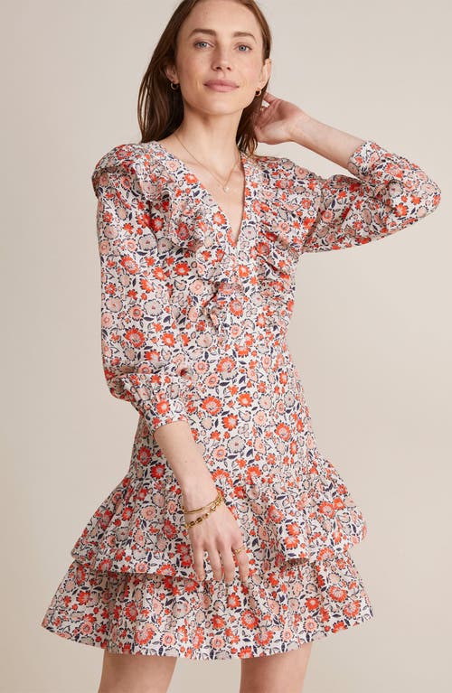 Vineyard Vines Ivy Ruffle Dress In Floral Multi - Stone