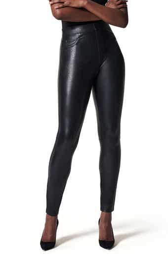 Spanx faux leather high waist sculpting leggings in black