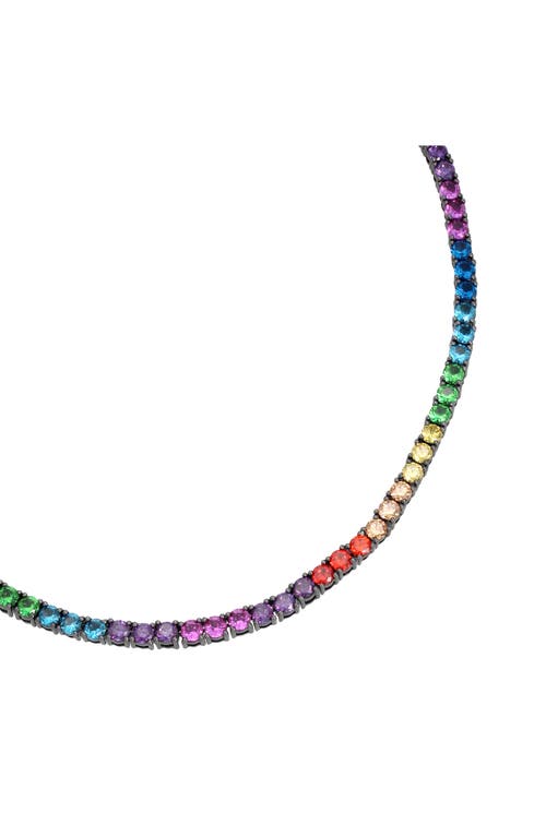 Shop Kurt Geiger London Tennis Necklace In Multi