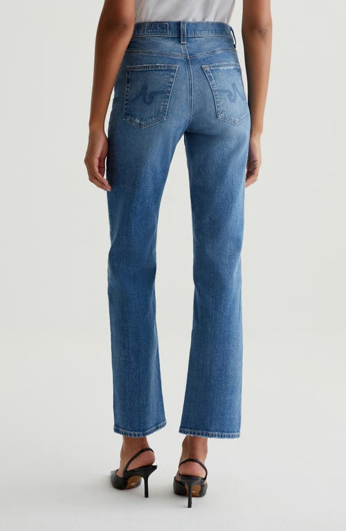 Shop Ag Brinley Mid Rise Classic Straight Leg Jeans In Grand Central