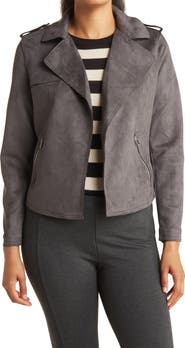 Tahari suede clearance jacket