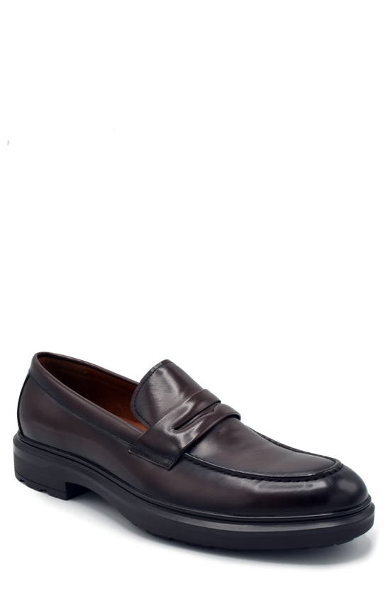 Aston Marc Tuscan Penny Loafer In Brown