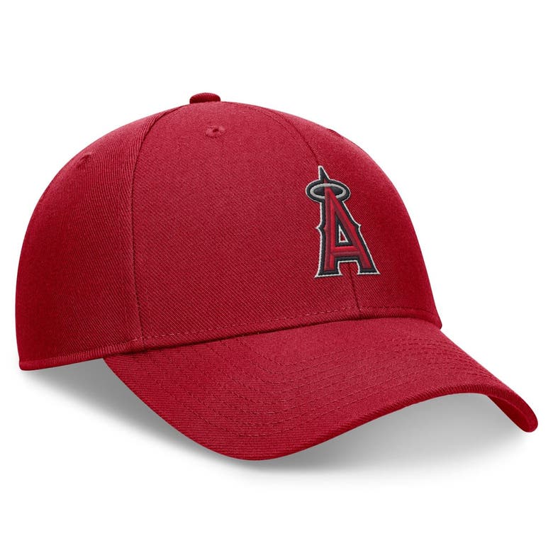 Shop Nike Red Los Angeles Angels Evergreen Club Performance Adjustable Hat