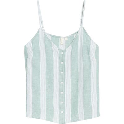 Treasure & Bond Button Front Camisole, Green