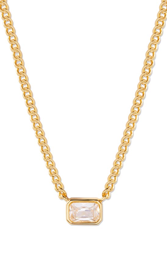 Shop Brook & York Jane Birthstone Pendant Necklace In Gold - April