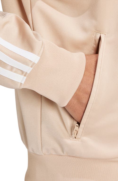 Adidas Originals Adidas Adicolor Firebird Recycled Polyester Track Jacket In Magic Beige