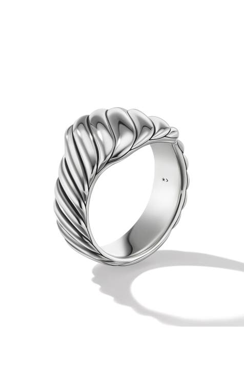 Streamline Pinky Ring in Sterling Silver, 13mm