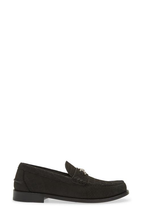 Shop Versace Medusa '95 Loafer In Black-palladium