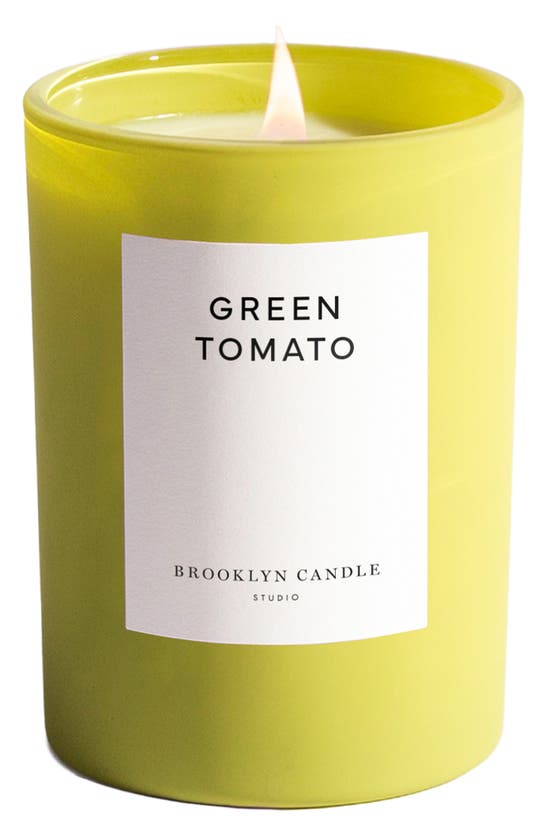 Shop Brooklyn Candle Studio Green Tomato Candle In Bright Green