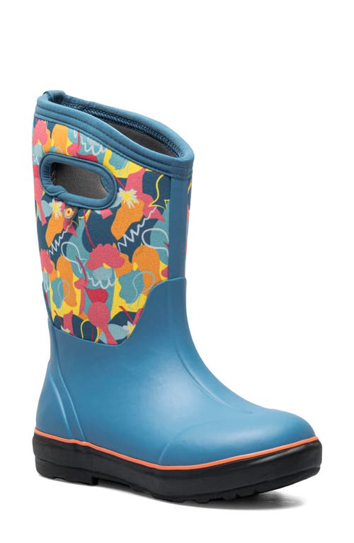 Bogs Kids' Classic Joyful Waterproof Insulated Boot in French Blue