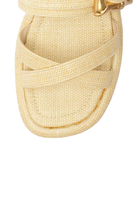Shop Schutz Lola Platform Slide Sandal In Natural/ Egg Shell