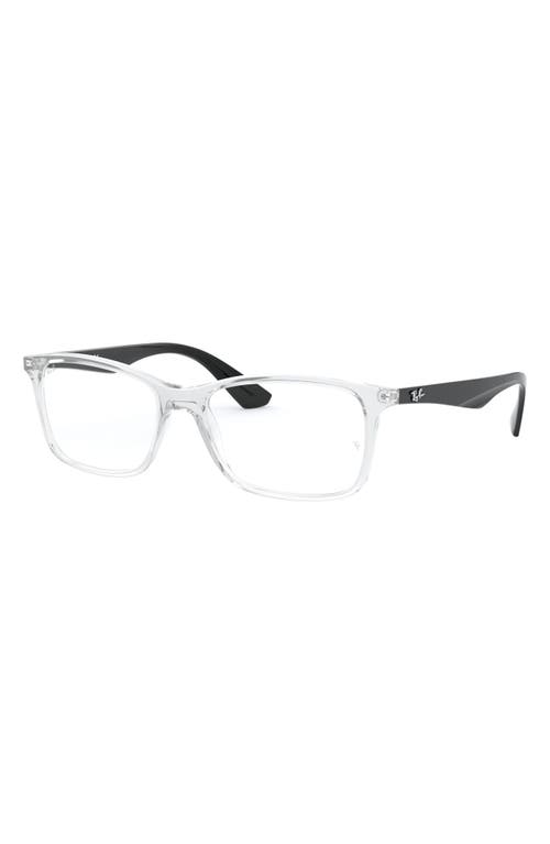 Shop Ray Ban Ray-ban 54mm Optical Glasses In Transparent/black