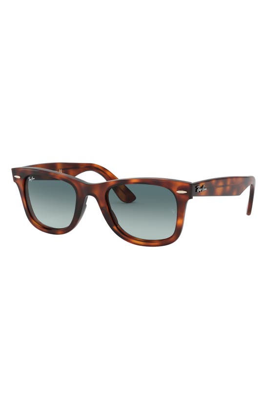 Ray Ban 50mm Wayfarer Ease Gradient Sunglasses In Red Havana