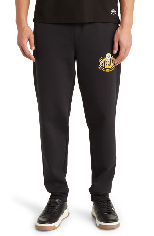 BOSS x NFL Cotton Blend Joggers Pittsburgh Steelers Black at Nordstrom,
