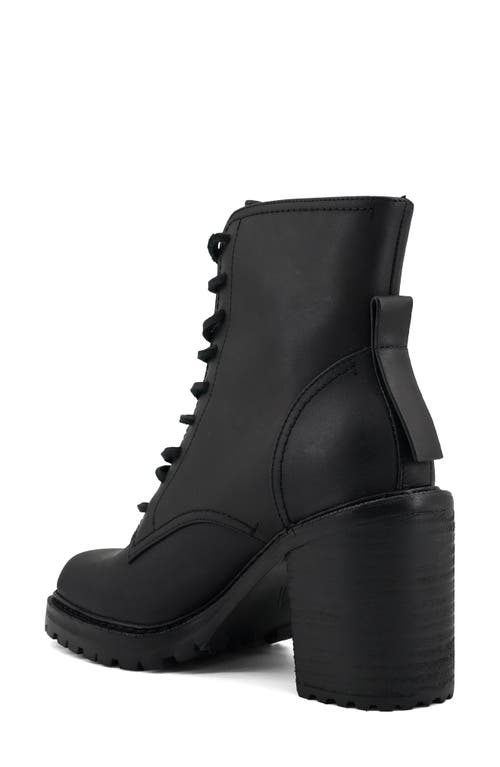 Artisan Crafted By Zigi Semi High Lace-up Boot In Black Leather