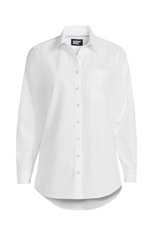 Shop Lands' End Oxford Shirt In White