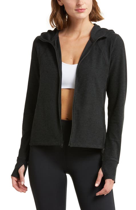 Lululemon Lululemon Hoodie Womens 12 Gray Zip Up Sweater Jacket Sweatshirt  Athletic Gym ^