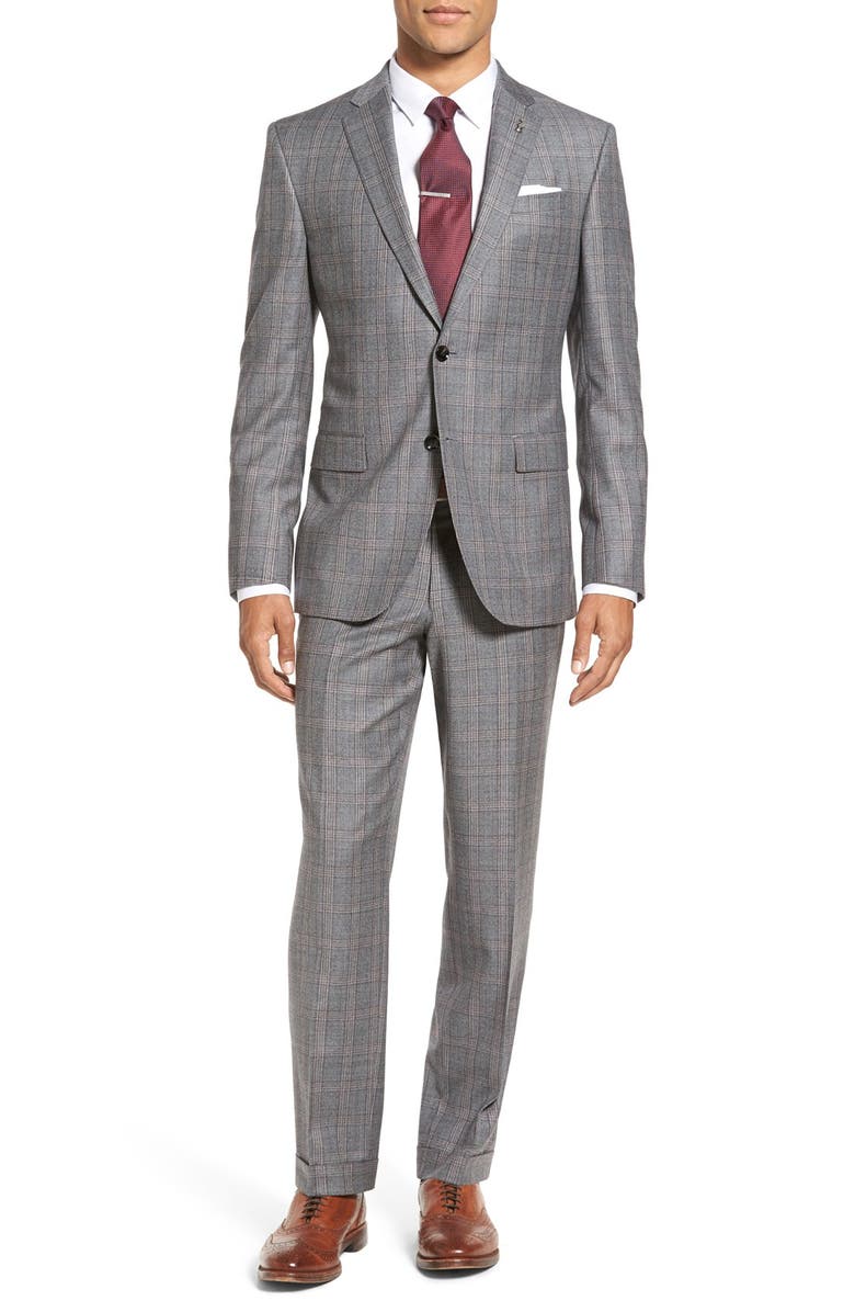 Ted Baker London 'Jay' Trim Fit Plaid Wool Suit | Nordstrom