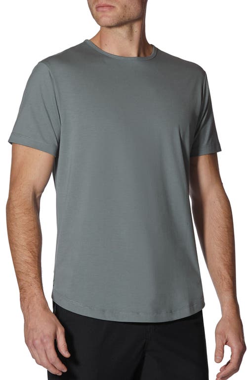 AO Curve Hem Cotton Blend T-Shirt in Sage