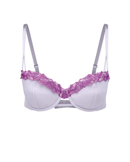 Adore Me Eva Push Up Balconette Bra In Medium Purple