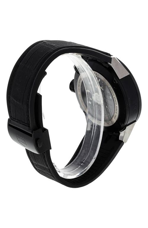 Watchfinder & Co. Tag Heuer Carrera Chronograph Rubber Strap Watch, 45mm In Black