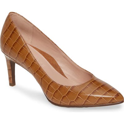 Taryn Rose Collection Gabriela Pointy Toe Pump- Brown
