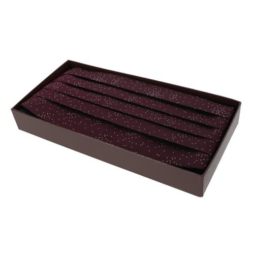 Trafalgar Mystere Metallic Star Light Cummerbund In Red