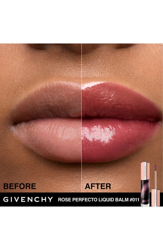 Shop Givenchy Rose Perfecto Liquid Lip Balm In 11 Black Pink
