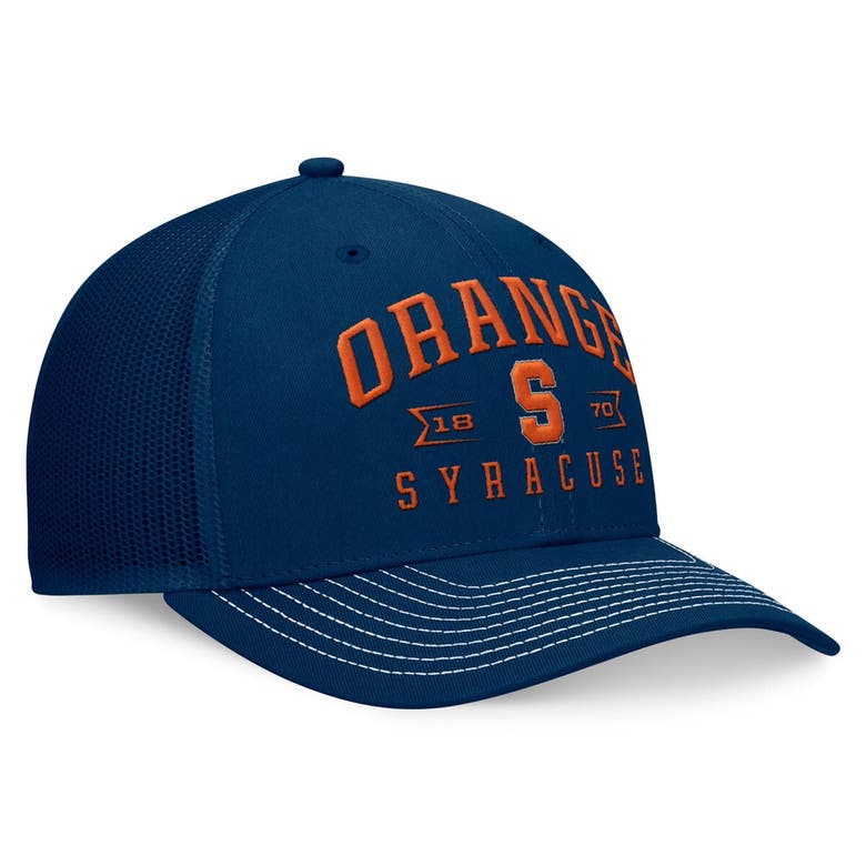 Shop Top Of The World Navy Syracuse Orange Carson Trucker Adjustable Hat