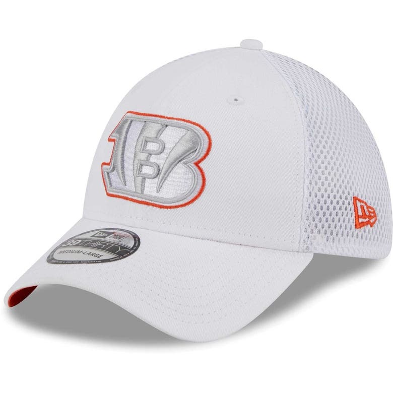 Cincinnati Bengals New Era Team White Out 39THIRTY Flex Hat - White