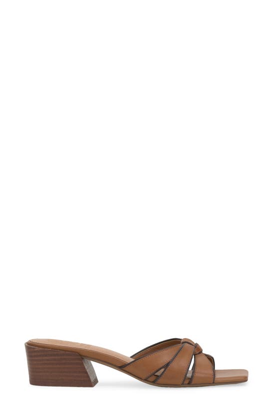 Vince Camuto Selaries Slide Sandal In Golden Walnut Root Beer