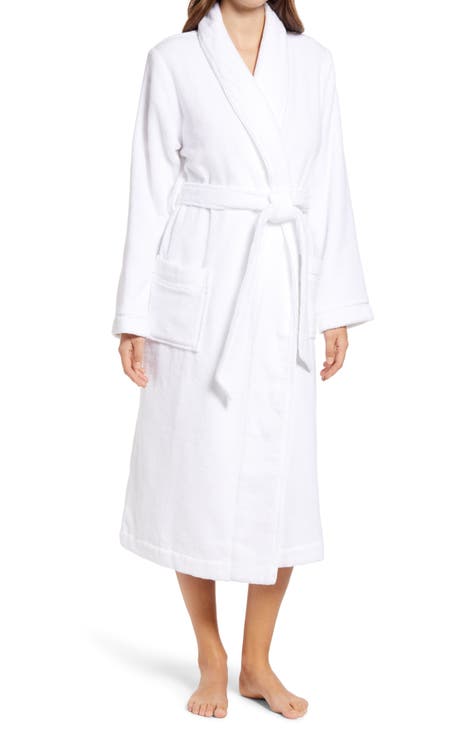 Pure 100% Cotton Elegant Chenille Robe Dressing Gown - Black Edition