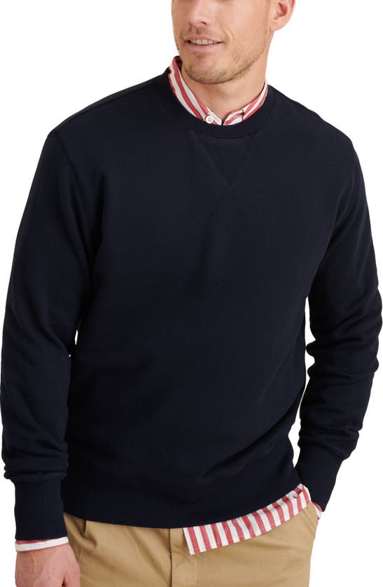 Alex Mill Garment Dyed Crewneck Sweatshirt In Navy