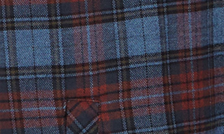 Coastaoro Kendrict Long Sleeve Flannel Shirt Jacket In Mid Blue