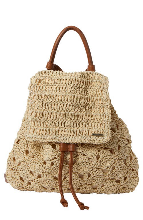 Billabong Hideaway Woven Straw Backpack in Natural at Nordstrom
