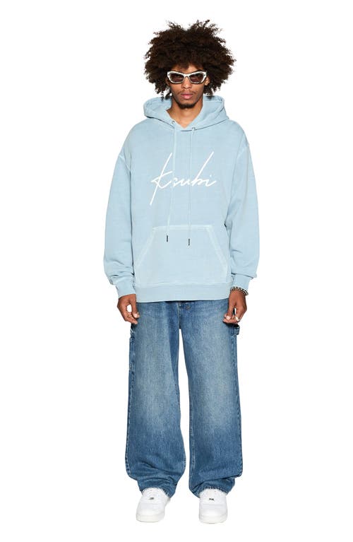 Shop Ksubi Skript Biggie Oversize Hoodie In Blue