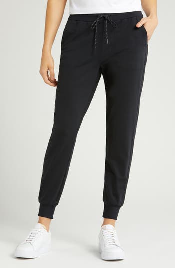   Essentials Women's Studio Woven Stretch Jogger Pant,  Black, Small : Clothing, Shoes & Jewelry