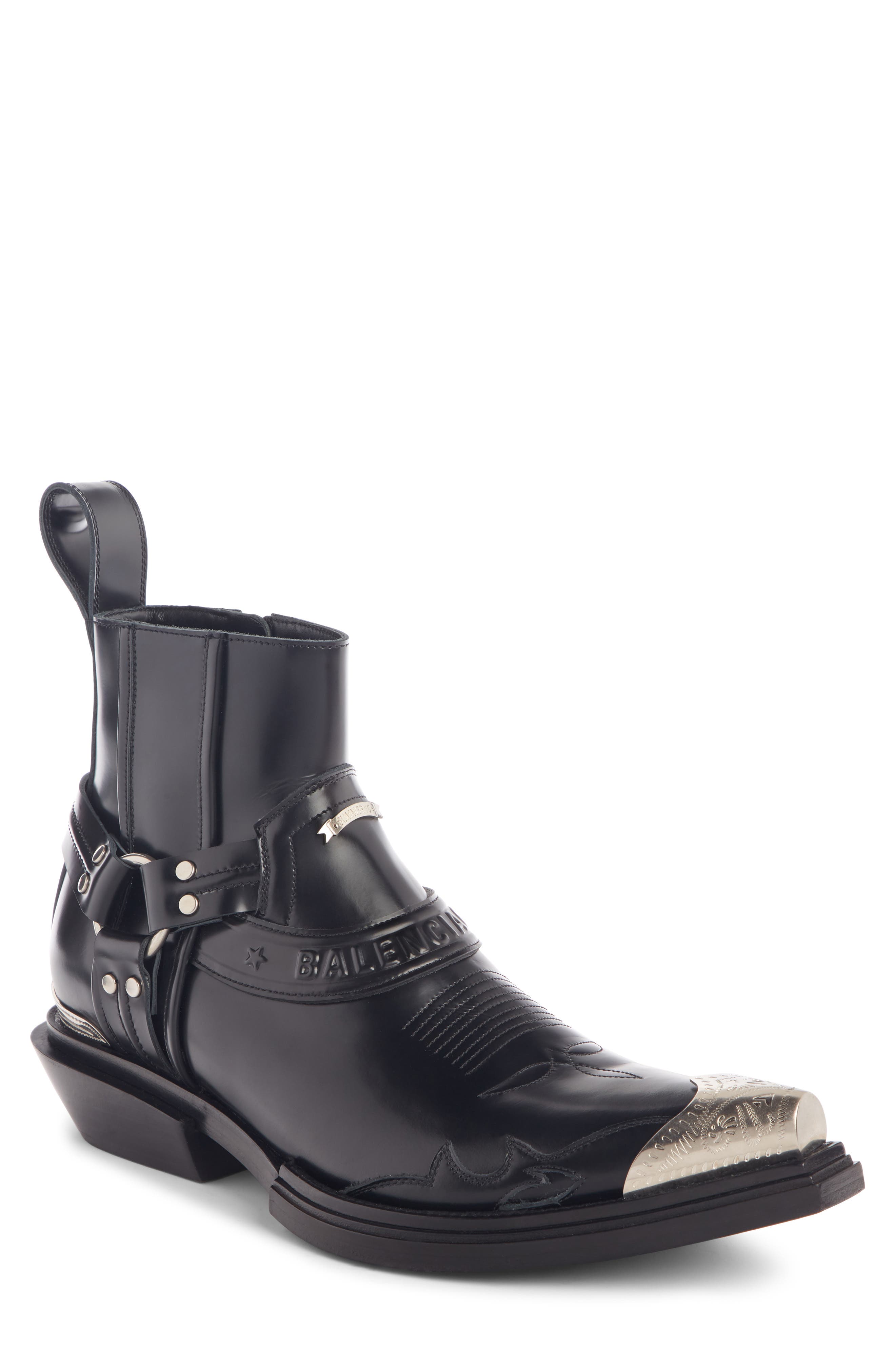 Balenciaga Santiag Harness Boot (Men 