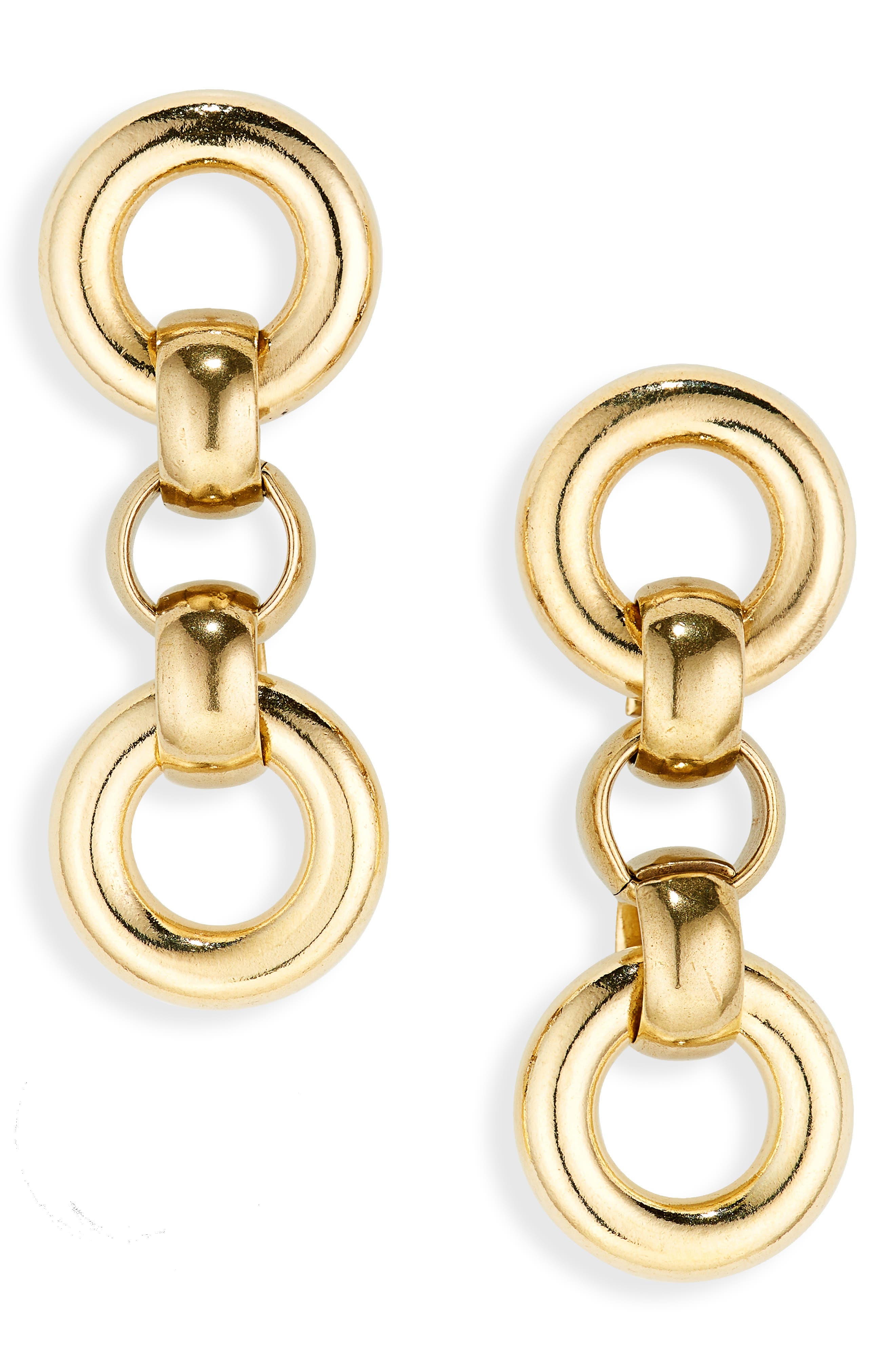 Laura Lombardi Cinzia Drop Earrings in Brass at Nordstrom